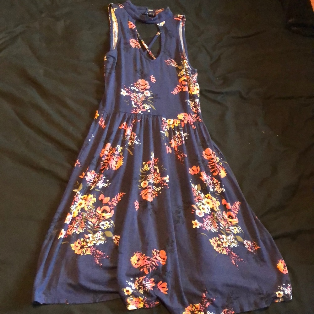 Cross front dress